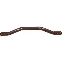 Loops Brown Steel Pipe Grab Bar - 450mm Length - Rounded Safety Ends - Epoxy Coating in Metallics