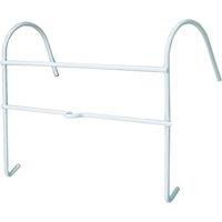 Loops Large Urine Catheter Bag Hanging Holder - Integrated Tube Clip - Plastic Coated