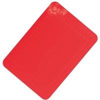 Loops Red Silicone Anti Slip Table Mat - 250 x 180mm - Dishwasher Safe Dining Mat