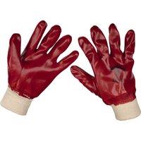 Loops PAIR - XL General Purpose PVC Gloves - Knitted Wrists - Waterproof Protection