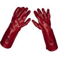 Loops PAIR Red PVC Gauntlets - Forearm Protection - 450mm - Waterproof Protection