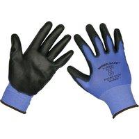 Loops PAIR - LARGE Lightweight Precision Grip Gloves - Elasticated Wrist - Work Glove