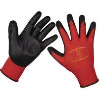 Loops PAIR Flexible Nitrile Foam Palm Gloves - Large - Abrasion Resistant Protection
