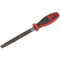 Loops 150mm Half Round Engineers File - Double Cut - Coarse - Comfort Grip Handle