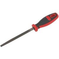 Loops 150mm 3-Square Engineers File - Double Cut - Coarse - Comfort Grip Handle
