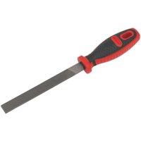 Loops 150mm Flat Engineers Hand File - Double Cut - Coarse - Comfort Grip Handle