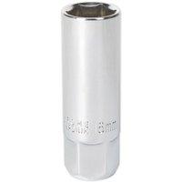 Loops 16mm Spark Plug Socket - 3/8 Inch Sq Drive - Chrome Vanadium Steel - Magnetic in Metallics