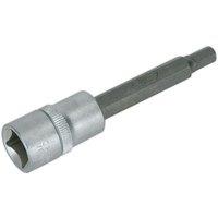 Loops Long 7mm Hex Key Socket Bit - 1/2 Inch Sq Drive - Brake Caliper Fastener Removal