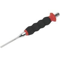 Loops 4mm Sheathed Parallel Pin Punch - Contoured Foam Grip - Chrome Molybdenum Steel in Metallics