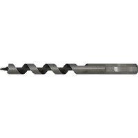Loops 12 x 155mm Hardened Auger Wood Drill Bit - Hexagonal Shank - Woodwork Timber