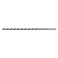 Loops 6 x 235mm Hardened Auger Wood Drill Bit - Hexagonal Shank - Woodwork Timber