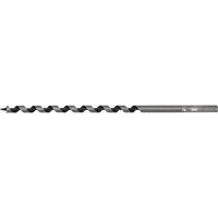 Loops 8 x 235mm Hardened Auger Wood Drill Bit - Hexagonal Shank - Woodwork Timber