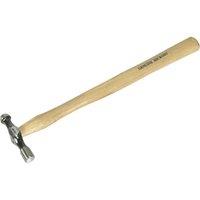 Loops 4oz Ball Pein Pin Hammer - Hickory Wooden Shaft - Drop Forged Carbon Steel in Metallics