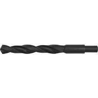 Loops 17 x 185mm HSS Roll Forged Blacksmith Drill Bit - Reduced Shank - 125mm Flute in Black