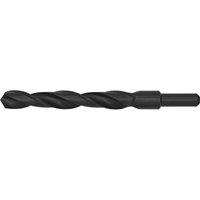 Loops 17.5 x 190mm HSS Roll Forged Blacksmith Drill Bit - Reduced Shank - 130mm Flute in Black
