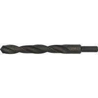 Loops 19.5 x 205mm HSS Roll Forged Blacksmith Drill Bit - Reduced Shank - 140mm Flute in Black