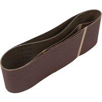 Loops 3 PACK - 100mm x 610mm Sanding Belts - 120 Grit Premium Cloth Backed Grind Loop