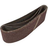 Loops 3 PACK - 100mm x 610mm Sanding Belts - 24 Grit Premium Cloth Backed Grind Loop