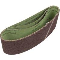 Loops 3 PACK - 100mm x 610mm Sanding Belts - 40 Grit Premium Cloth Backed Grind Loop