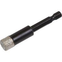 Loops 12mm Vacuum Brazed Diamond Drill Bit - Hex Shank - Suitable For Use With Drills