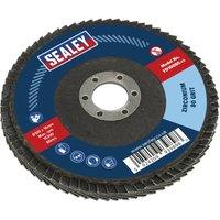 Loops 100mm Zirconium Flap Disc - 16mm Bore - Depressed Centre Disc - 80 Grit