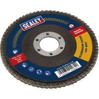 Loops 115mm Aluminium Oxide Flap Disc - 22mm Bore - Depressed Centre Disc - 120 Grit