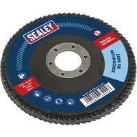 Loops 115mm Zirconium Flap Disc - 22mm Bore - Depressed Centre Disc - 80 Grit