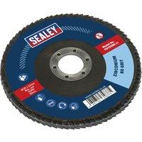 Loops 125mm Zirconium Flap Disc - 22mm Bore - Depressed Centre Disc - 80 Grit
