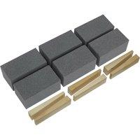 Loops 6 PACK Silicon Carbide Floor Grinding Block - 50 x 50 x 100mm - 60 Grit