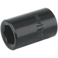 Loops 14mm Forged Impact Socket - 1/2 Inch Sq Drive - Chrome-Vanadium Wrench Socket