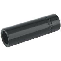 Loops 15mm Forged Deep Impact Socket - 1/2 Inch Sq Drive Chrome Vanadium Wrench Socket