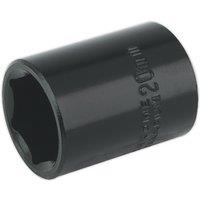 Loops 20mm Forged Impact Socket - 1/2 Inch Sq Drive - Chrome-Vanadium Wrench Socket