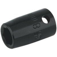 Loops 8mm Forged Impact Socket - 3/8 Inch Sq Drive - Chrome-Vanadium Wrench Socket