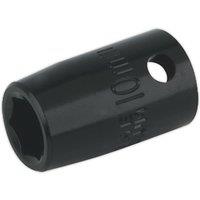 Loops 10mm Forged Impact Socket - 3/8 Inch Sq Drive - Chrome-Vanadium Wrench Socket