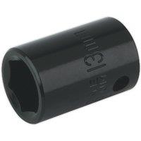 Loops 13mm Forged Impact Socket - 3/8 Inch Sq Drive - Chrome-Vanadium Wrench Socket
