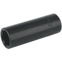 Loops 15mm Forged Deep Impact Socket - 3/8 Inch Sq Drive Chrome Vanadium Wrench Socket
