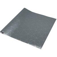 D-C-Fix Tico Silver Self Adhesive Vinyl Wrap Film in Grey | Size: 675mm x 2000mm