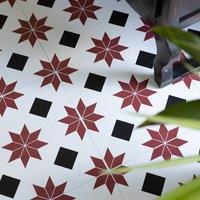 FloorPops Orion Self Adhesive Vinyl Floor Tiles Pack of 10 (0.93sqm) in White | Size: 304.8mm x 304.8mm