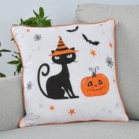 Smart Living Halloween Pumpkins & Celestial Stars Decorative 18" x 18" Filled Cushions | Size: 45 cm x 45 cm