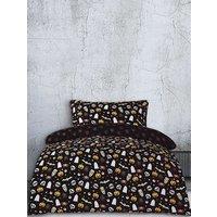 Smart Living Spooky & Magical Halloween Reversible Duvet Cover with Pillowcase in Black | Size: Single