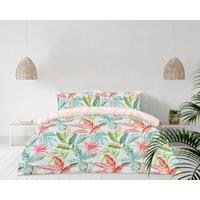 Smart Living Luxury Super Soft Reversible Exotic Palms Duvet Cover with Pillowcase | Size: King