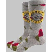 Guns N Roses Bullet Roses Ankle Socks in Grey