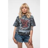 Black Sabbath Red Henry Band Logo Tie Dye T-Shirt in Black | Size: Small
