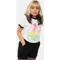 Fleetwood Mac Penguin Ringer T-Shirt in White | Size: Large