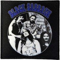 Black Sabbath Band Photo Circle Woven Patch in Black