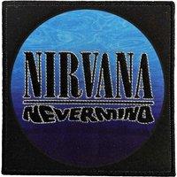 Nirvana Nevermind Wavy Logo Woven Patch in Black