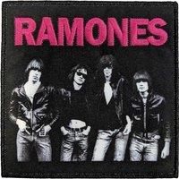 Ramones Band Photo Woven Patch in Black