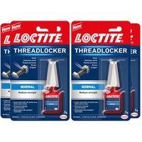 Loctite Medium Strength Easy to Use Threadlocker 'Transparent Adhesive' 5g 4pk in White