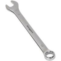 Loops Hardened Steel Combination Spanner - 13mm - Polished Chrome Vanadium Wrench in Metallics