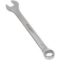 Loops Hardened Steel Combination Spanner - 15mm - Polished Chrome Vanadium Wrench in Metallics